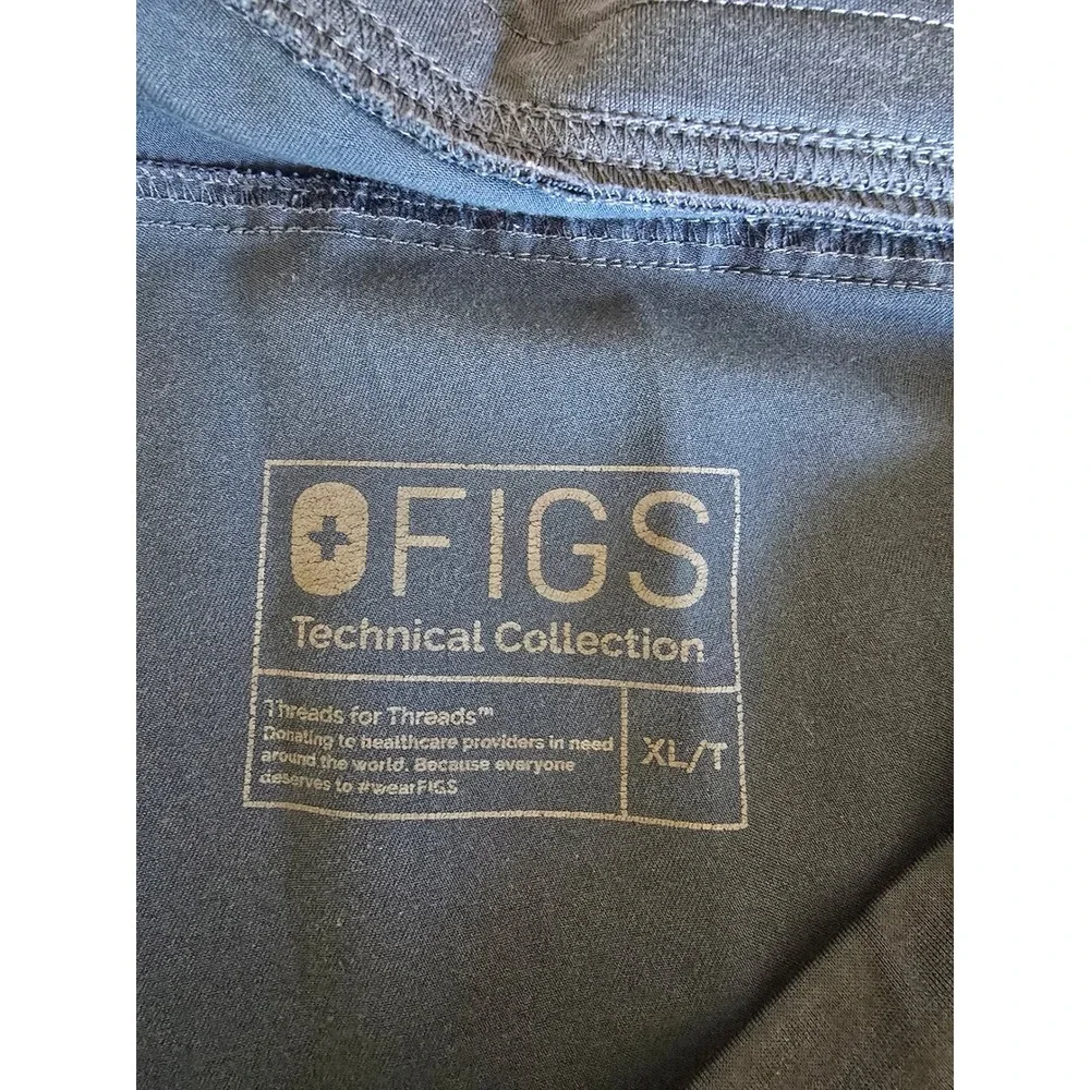 FIGS Technical Collection Blue Scrub Pants XL Tall T21004T Straight Leg Mens